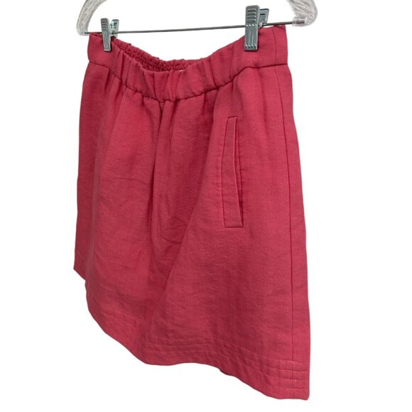 Loft Womens Pink Elastic Waist Skirt Pockets Size S - Picture 3 of 9
